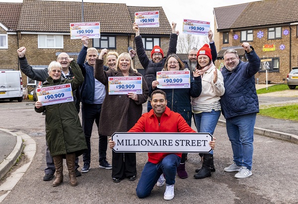 Residents of Mill Crescent in Westerleigh celebrate their win