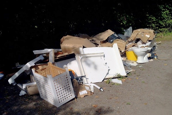 Rubbish dumped by Royston Tucker in Coalpit Heath