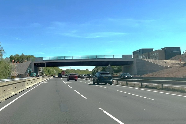 The M4 A432 Badminton Road bridge on April 25 2026. Picture: Euan McCormick